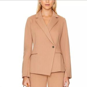 NEW Spanx Women SMALL Perfect Asymmetrical Tailored Blazer in Toffee 20773R